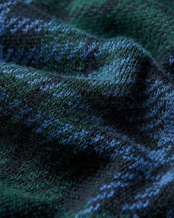 Ben Sherman Sweaters and Knits Men Blackwatch Check Crewneck Sweater Ben Sherman Sweaters and Knits Men Blackwatch Check Crewneck Sweater