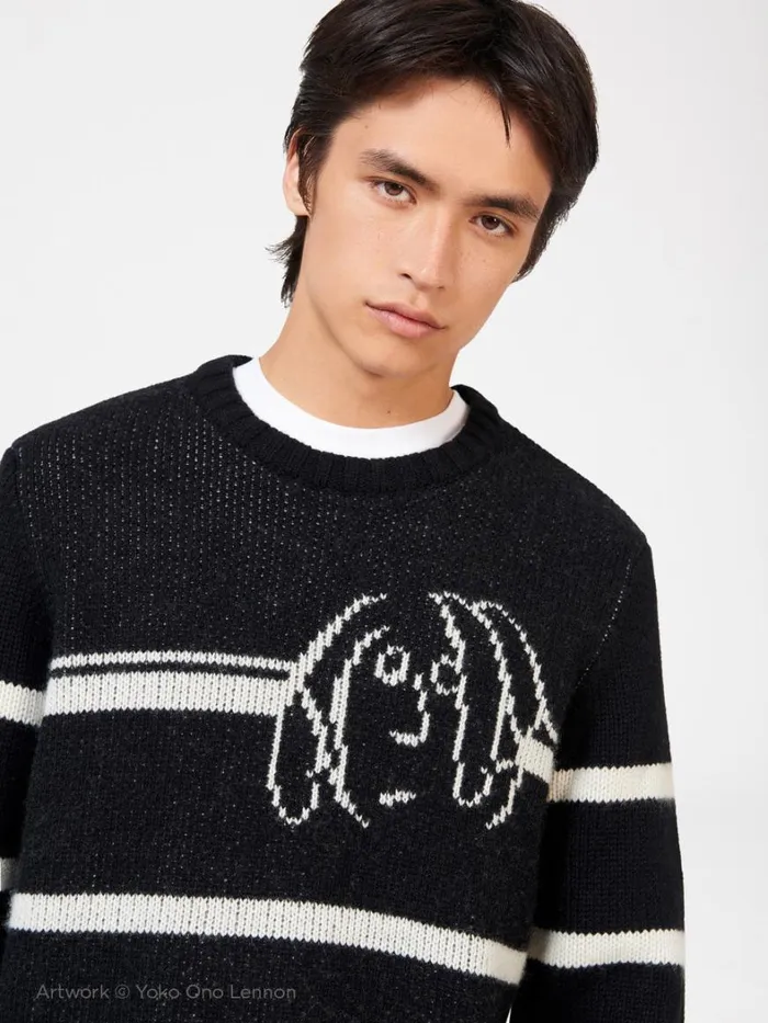 Ben Sherman Sweaters and Knits Men Lennon Stripe Knit Sweater Ben Sherman Sweaters and Knits Men Lennon Stripe Knit Sweater