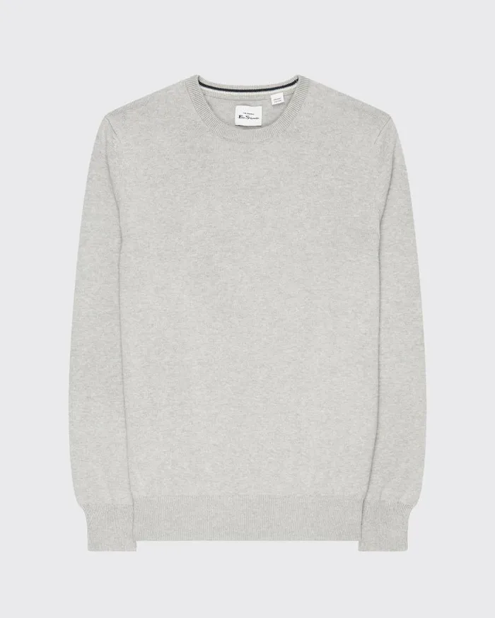 Ben Sherman Sweaters and Knits Men Signature Knit Crewneck Sweater 8211 Steel
