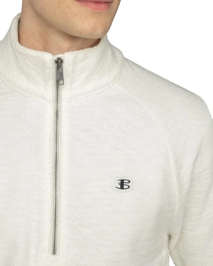 Ben Sherman Sweatshirts and Hoodies Men B By Loopback Jersey Sweatshirt 8211 Ivory