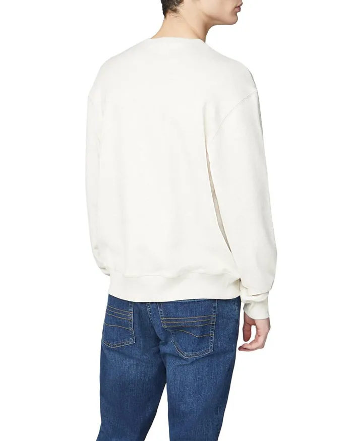 Ben Sherman Sweatshirts and Hoodies Men Signature Logo Sweatshirt 8211 Ecru