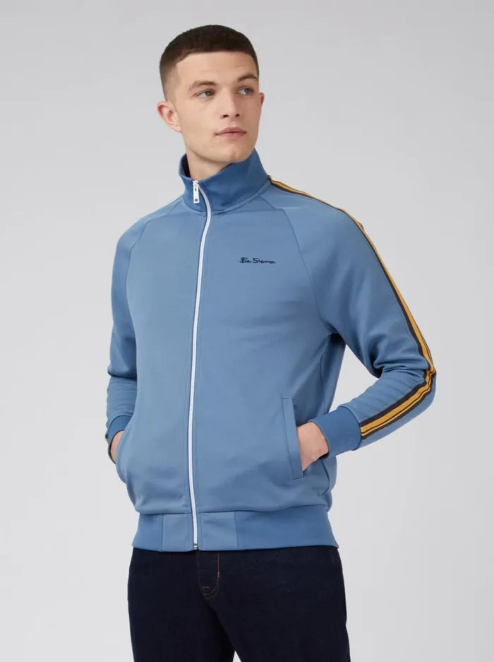 Ben Sherman Sweatshirts and Hoodies Men Signature ZipThrough Track Jacket 8211 Blue