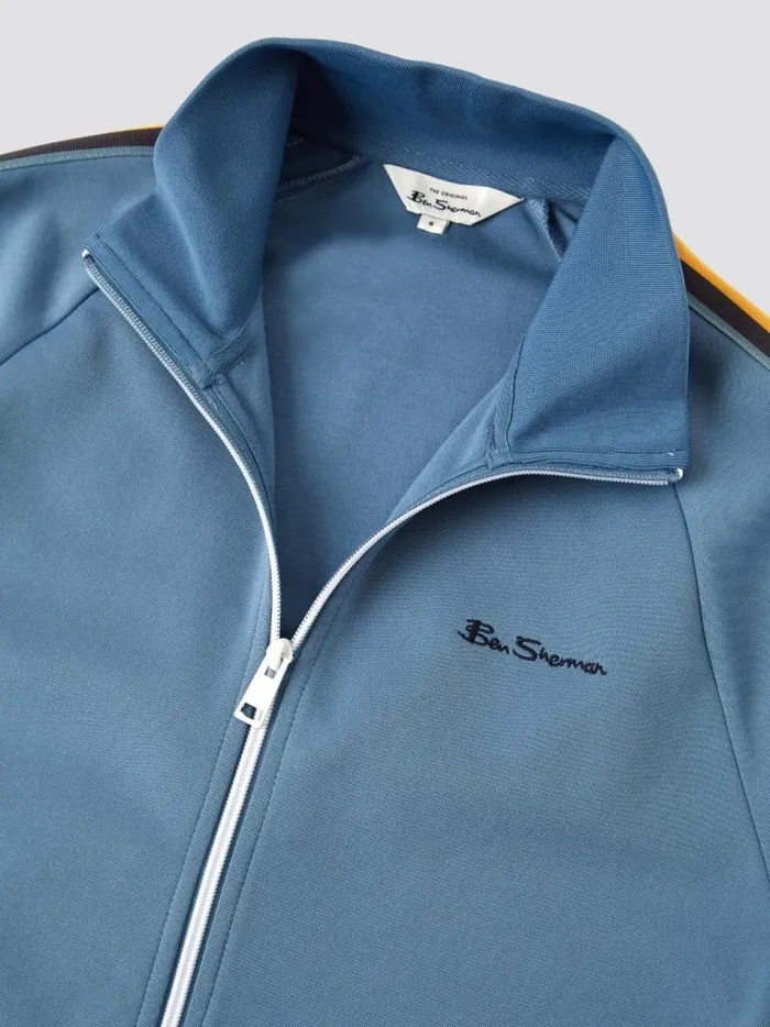 Ben Sherman Sweatshirts and Hoodies Men Signature ZipThrough Track Jacket 8211 Blue Ben Sherman Sweatshirts and Hoodies Men Signature ZipThrough Track Jacket 8211 Blue