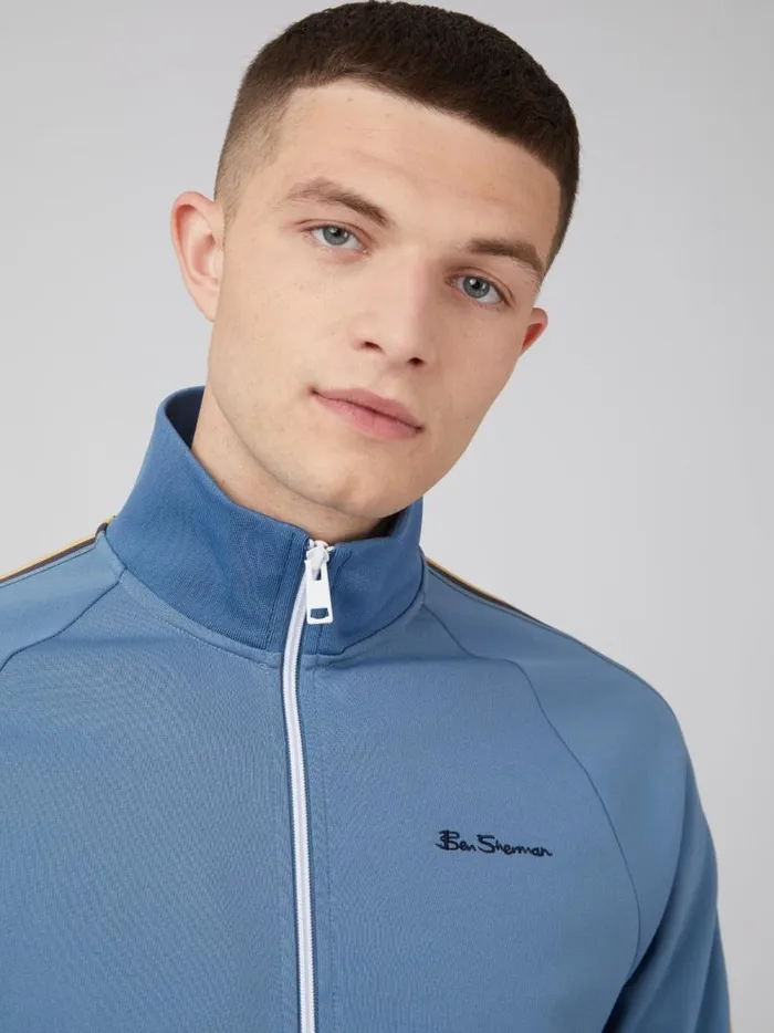 Ben Sherman Sweatshirts and Hoodies Men Signature ZipThrough Track Jacket 8211 Blue Ben Sherman Sweatshirts and Hoodies Men Signature ZipThrough Track Jacket 8211 Blue