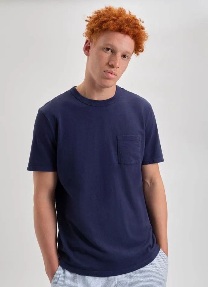 Ben Sherman TShirts and Graphic Tees Men Garment Dye Beatnik ShortSleeve TShirt 8211 Navy Indigo