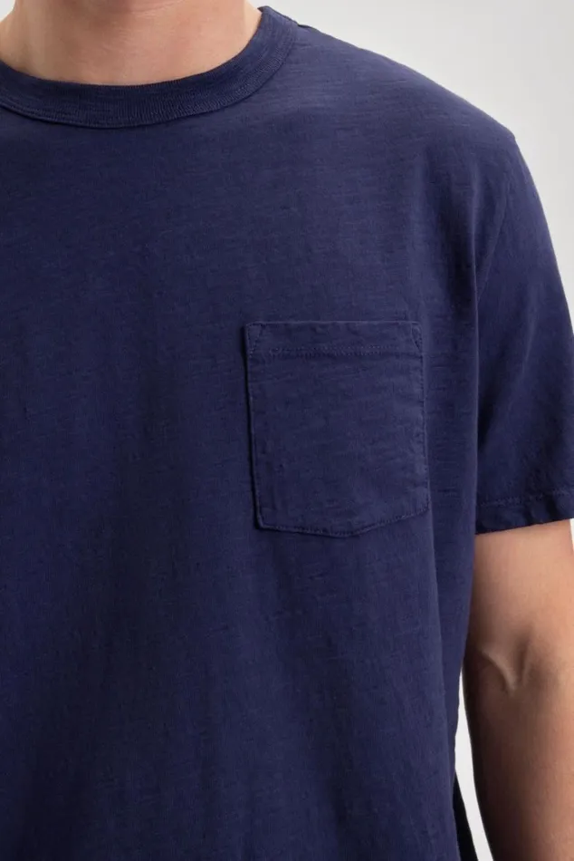 Ben Sherman TShirts and Graphic Tees Men Garment Dye Beatnik ShortSleeve TShirt 8211 Navy Indigo