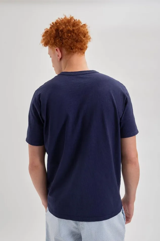 Ben Sherman TShirts and Graphic Tees Men Garment Dye Beatnik ShortSleeve TShirt 8211 Navy Indigo