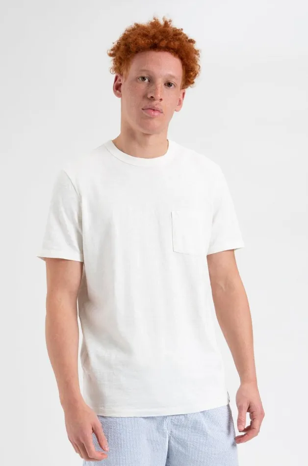 Ben Sherman TShirts and Graphic Tees Men Garment Dye Beatnik ShortSleeve TShirt 8211 White
