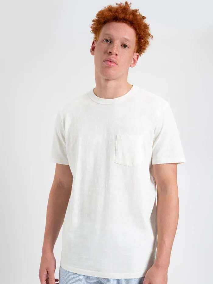 Ben Sherman TShirts and Graphic Tees Men Garment Dye Beatnik ShortSleeve TShirt 8211 White