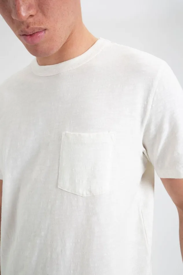 Ben Sherman TShirts and Graphic Tees Men Garment Dye Beatnik ShortSleeve TShirt 8211 White