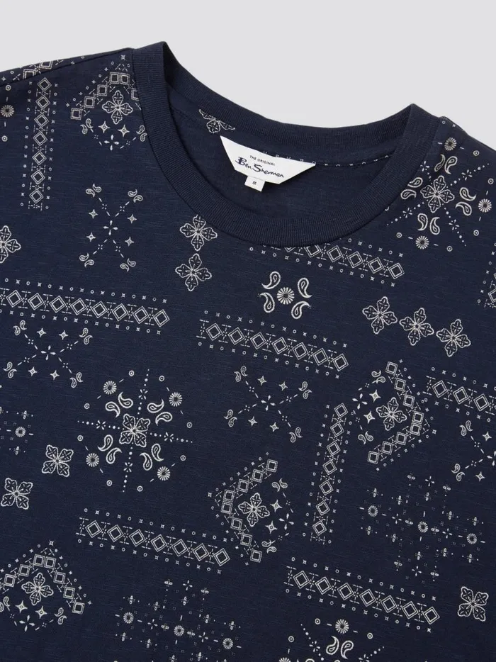 Ben Sherman TShirts and Graphic Tees Men Geo Print Graphic Tee 8211 Navy Ben Sherman TShirts and Graphic Tees Men Geo Print Graphic Tee 8211 Navy