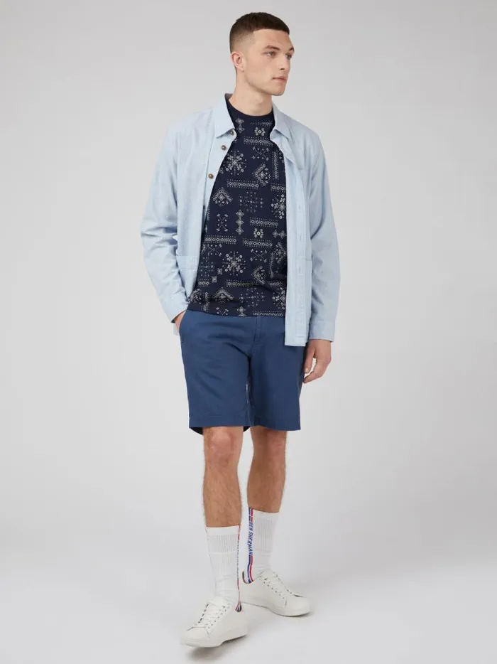 Ben Sherman TShirts and Graphic Tees Men Geo Print Graphic Tee 8211 Navy Ben Sherman TShirts and Graphic Tees Men Geo Print Graphic Tee 8211 Navy