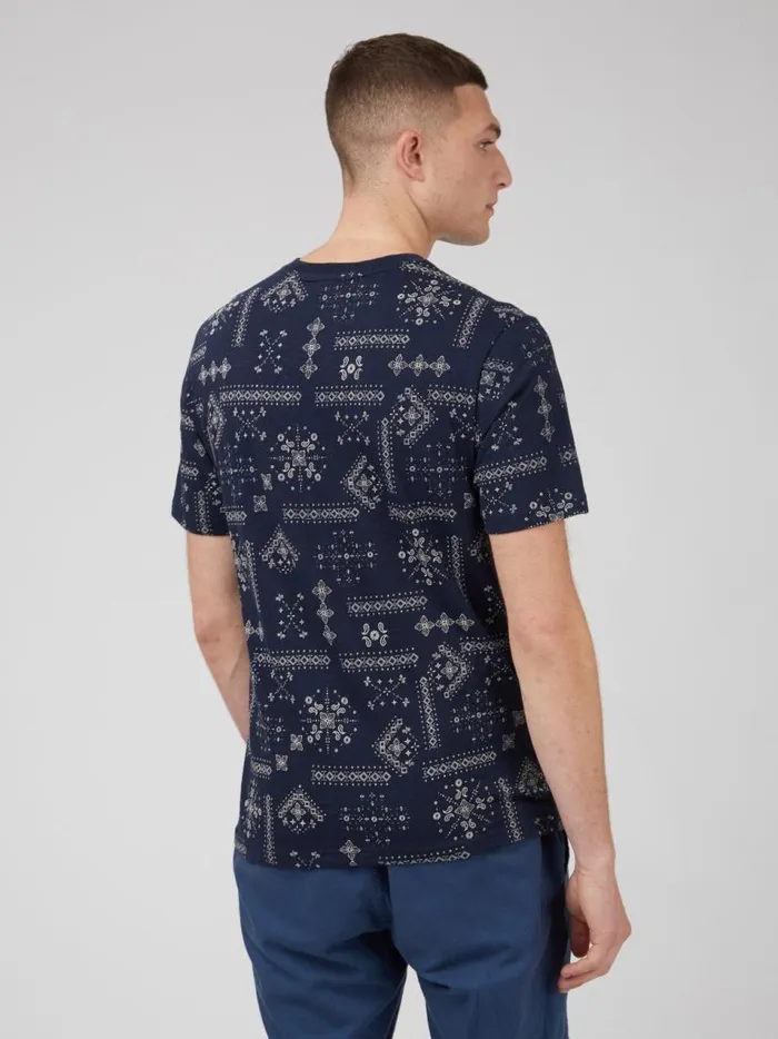 Ben Sherman TShirts and Graphic Tees Men Geo Print Graphic Tee 8211 Navy Ben Sherman TShirts and Graphic Tees Men Geo Print Graphic Tee 8211 Navy