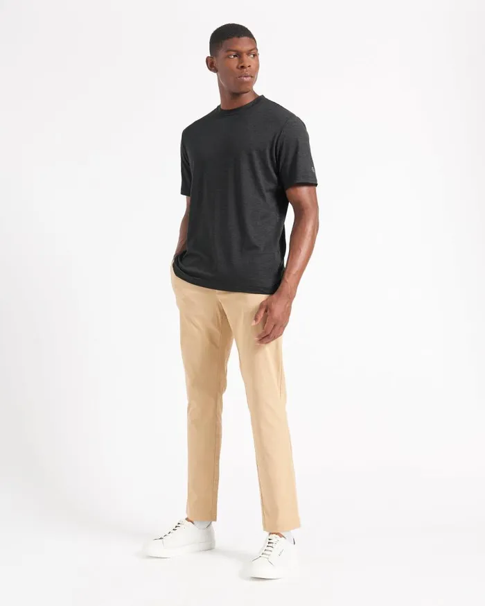 Ben Sherman TShirts and Graphic Tees Men Performance Stretch Marl TShirt 8211 Black