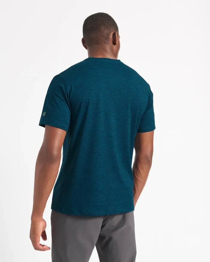 Ben Sherman TShirts and Graphic Tees Men Performance Stretch Marl TShirt 8211 Navy Heather