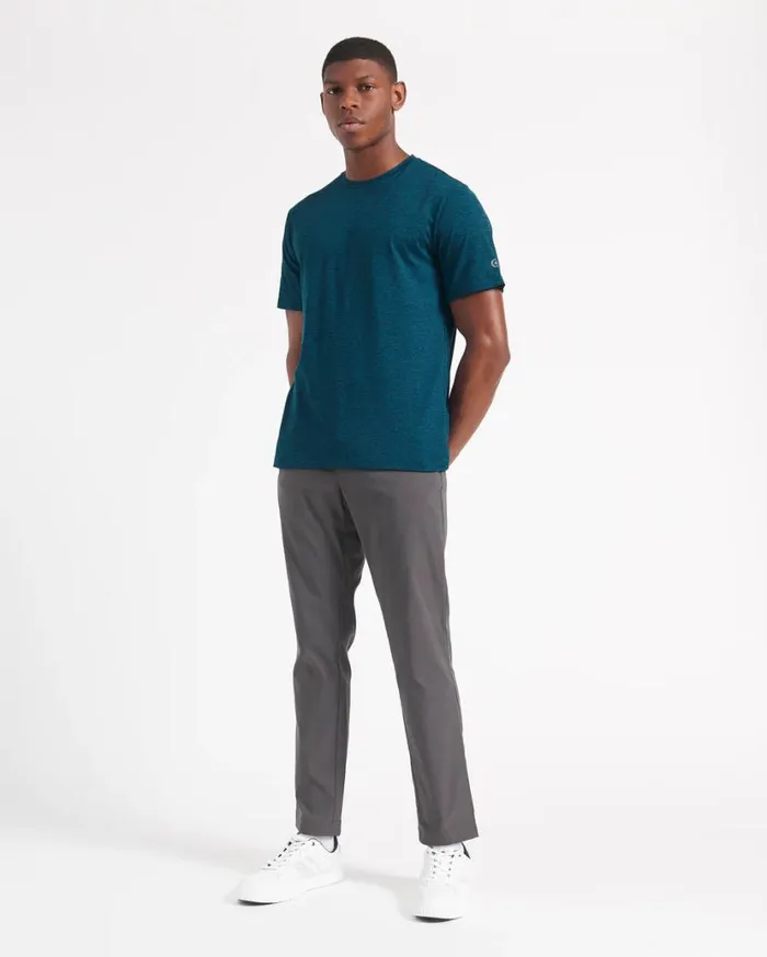 Ben Sherman TShirts and Graphic Tees Men Performance Stretch Marl TShirt 8211 Navy Heather