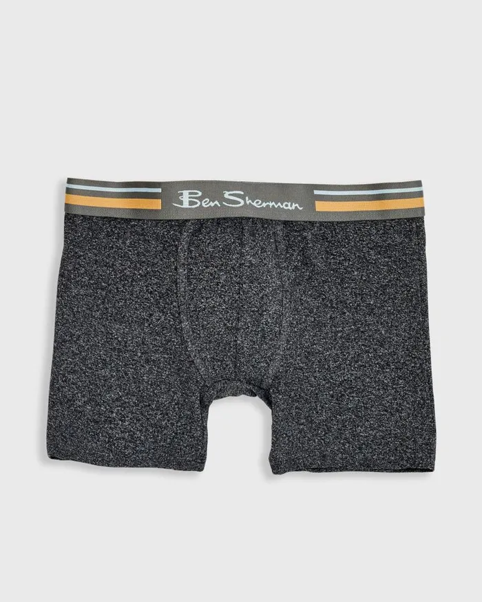 Ben Sherman Underwear Men 4Pack Microfiber Boxer Briefs 8211 BlackRedGreyBlue
