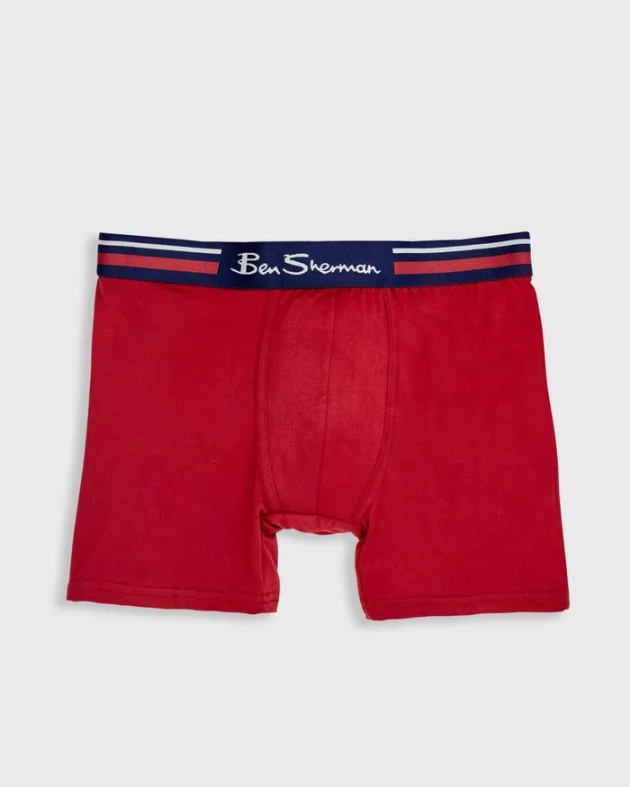 Ben Sherman Underwear Men 4Pack Microfiber Boxer Briefs 8211 BlackRedGreyBlue