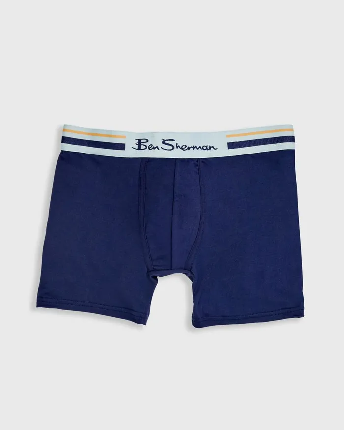 Ben Sherman Underwear Men 4Pack Microfiber Boxer Briefs 8211 BlackRedGreyBlue