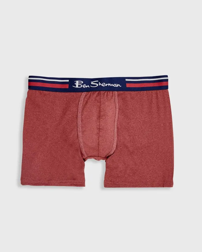 Ben Sherman Underwear Men 4Pack Microfiber Boxer Briefs 8211 PlaidRedGreyNavy