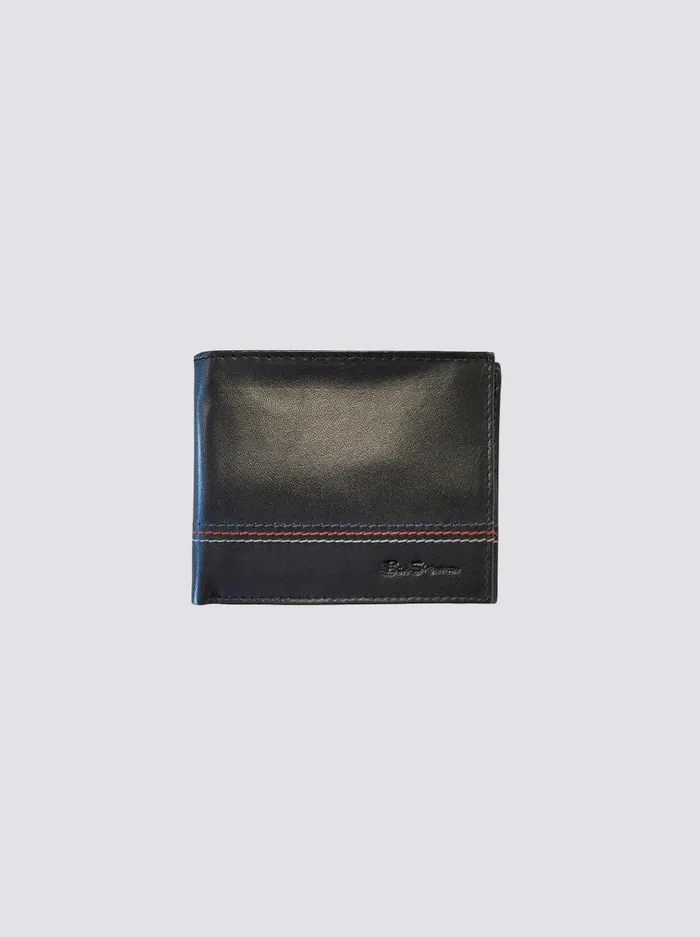Ben Sherman Wallets and Card Holders Men Gillespie Bill Fold Leather Wallet 8211 Black