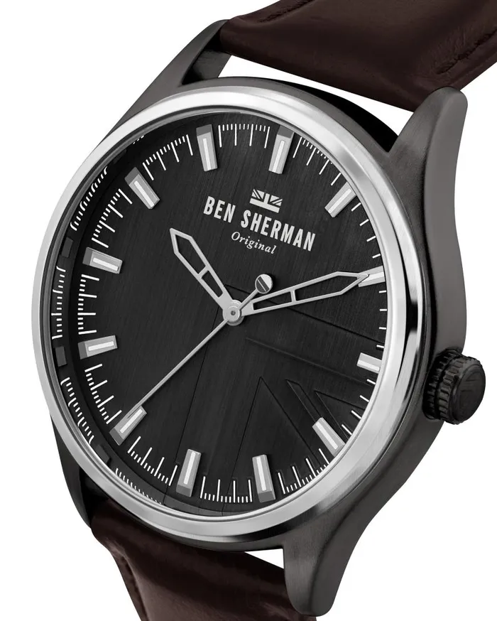 Ben Sherman Watches Men Harrison Original Watch 8211 BrownCharcoal GreySilver