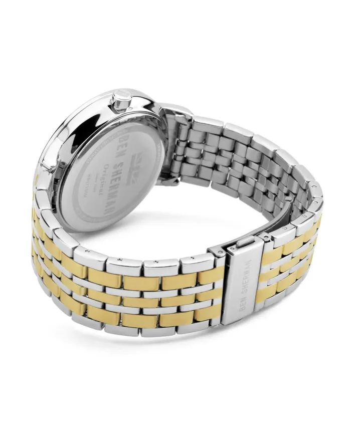 Ben Sherman Watches Men Portobello Professional Watch 8211 SilverGoldSilverSilver