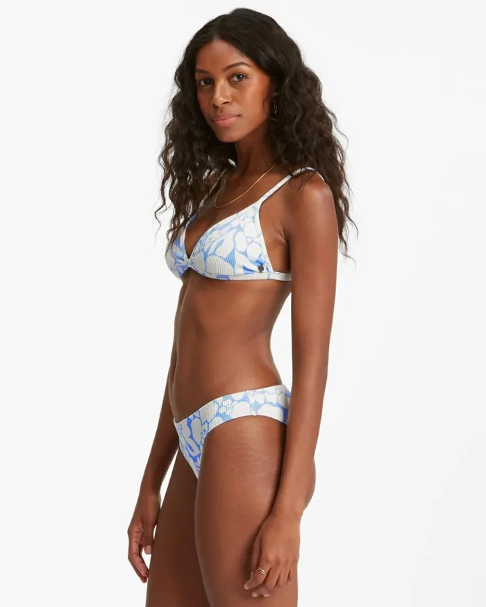 Beyond The Blue Ceci Triangle Bikini Top Salt Crystal Women Billabong Bikinis