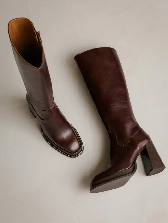 Bobbies Knee High Boots Callie Irish Coffee 8211 Women