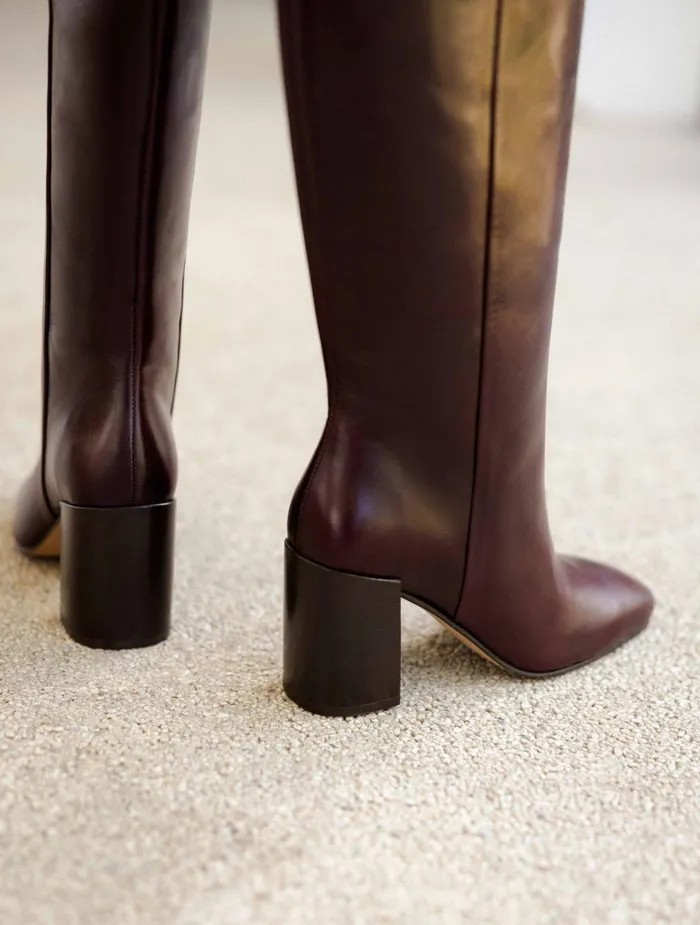 Bobbies Knee High Boots Hisa Cabernet 8211 Women