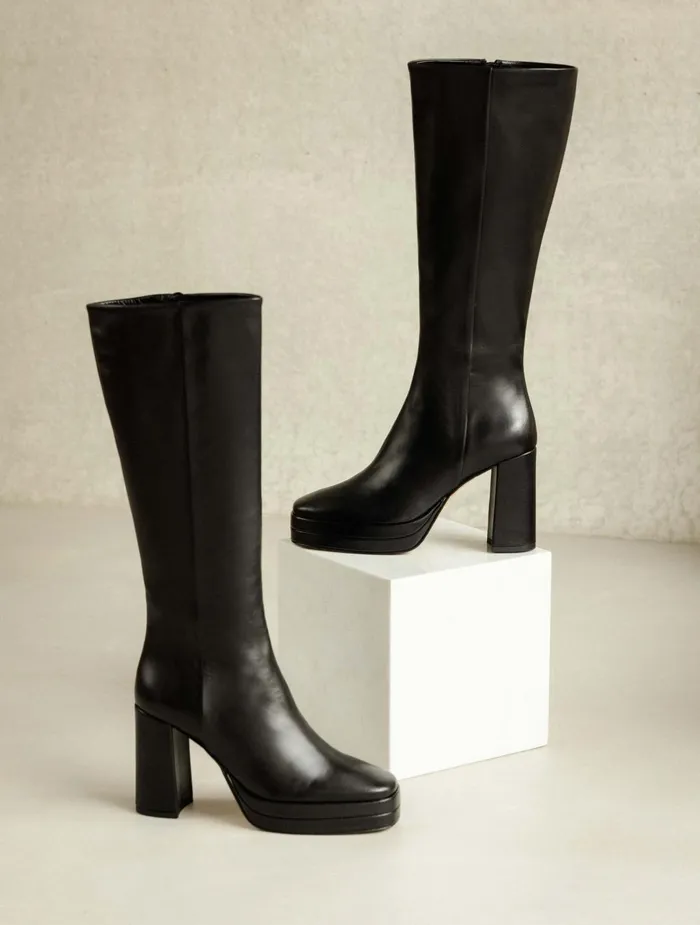 Bobbies Knee High Boots Millie Passion Black 8211 Women