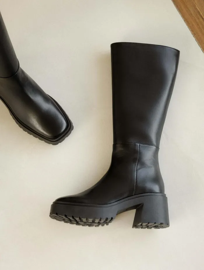 Bobbies Knee High Boots Sandra Passion Black 8211 Women