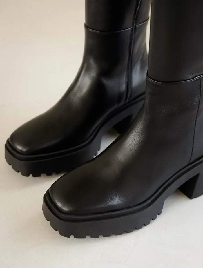 Bobbies Knee High Boots Sandra Passion Black 8211 Women