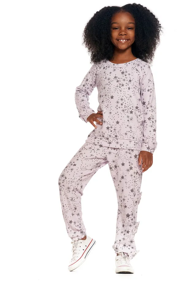 Bottoms Chaser Brand Girls rPET Bliss Knit Bow Detail Easy Joggers Bottoms Chaser Brand Girls rPET Bliss Knit Bow Detail Easy Joggers