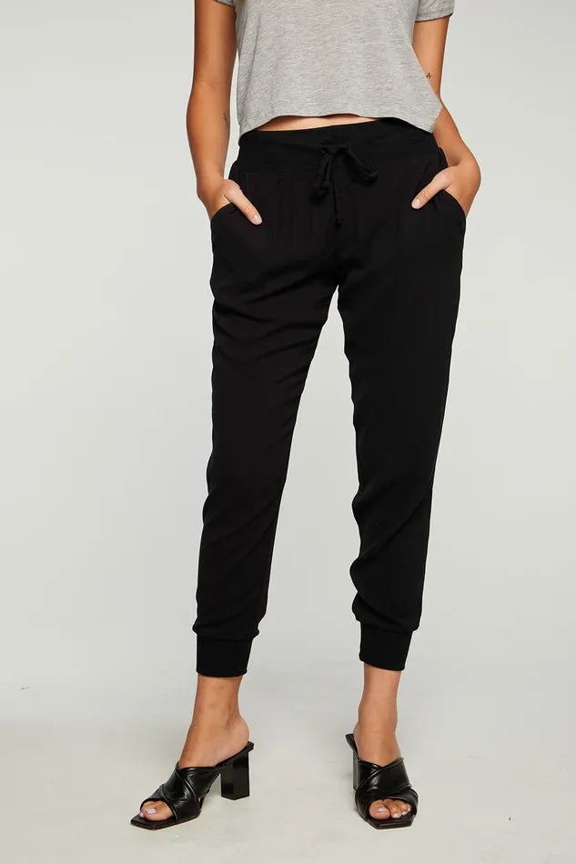 Bottoms Chaser Brand Womens Heirloom Wovens Rib Jogger