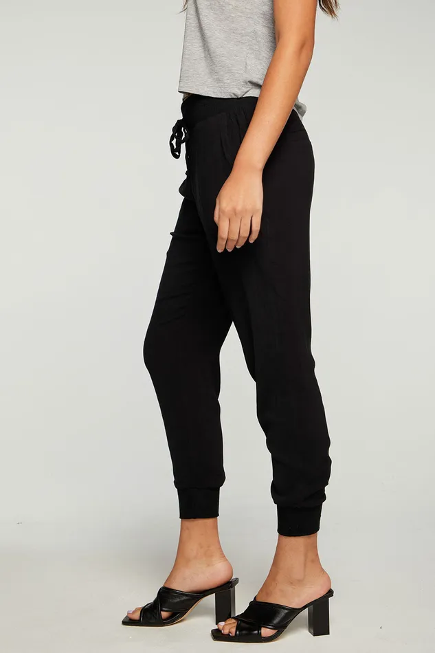 Bottoms Chaser Brand Womens Heirloom Wovens Rib Jogger