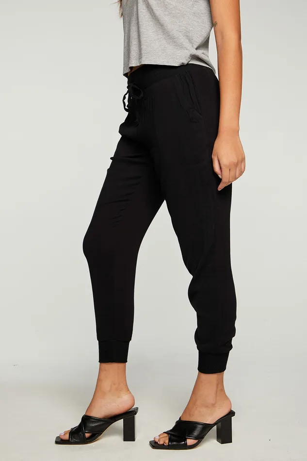 Bottoms Chaser Brand Womens Heirloom Wovens Rib Jogger