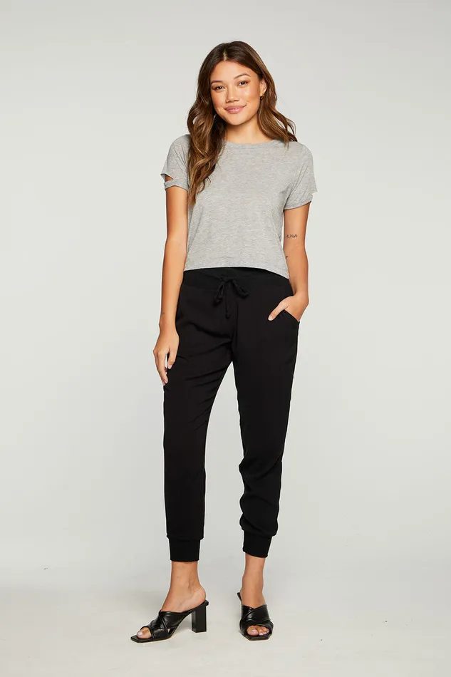 Bottoms Chaser Brand Womens Heirloom Wovens Rib Jogger