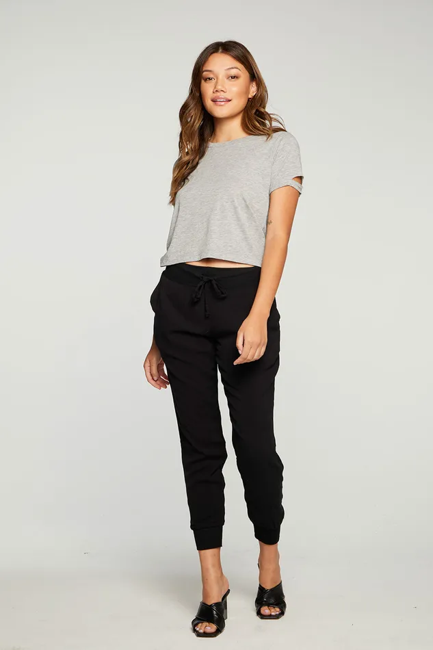 Bottoms Chaser Brand Womens Heirloom Wovens Rib Jogger