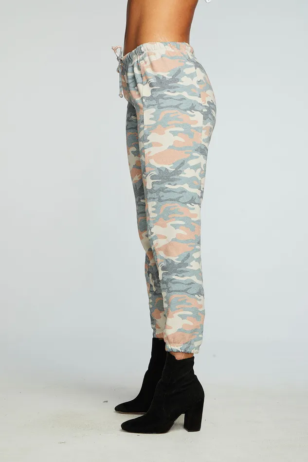 Bottoms Vintage Fleece Raw Edge Panel Joggers 8211 Chaser Brand Womens
