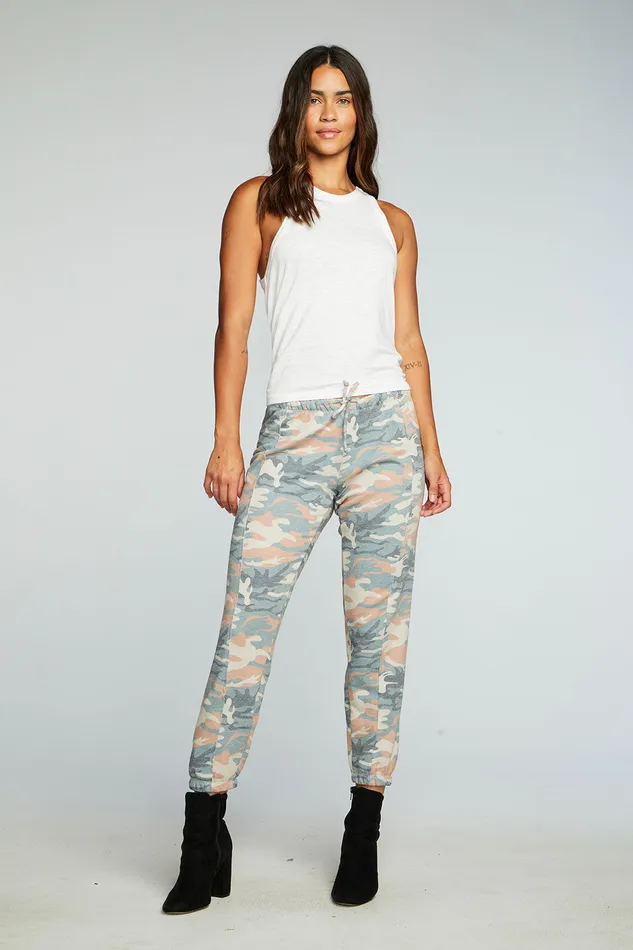 Bottoms Vintage Fleece Raw Edge Panel Joggers 8211 Chaser Brand Womens