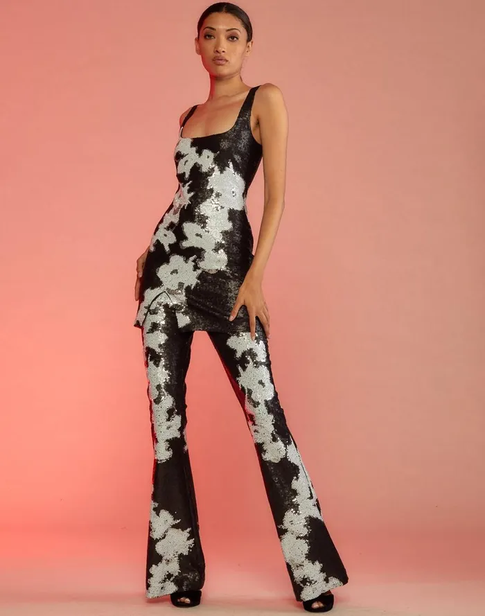 Bottoms Women Cynthia Rowley After Hours Sequin Trouser