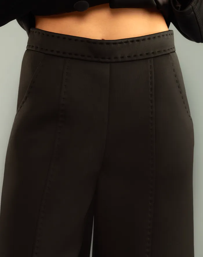 Bottoms Women Cynthia Rowley Bonded Pick Stitch Pants
