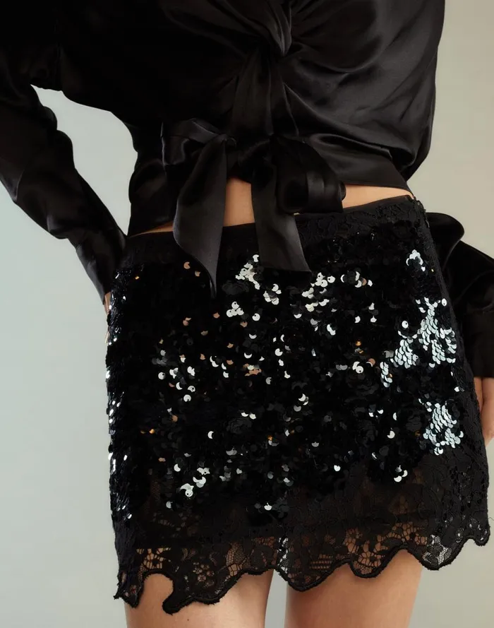 Bottoms Women Cynthia Rowley The Cosmo Sequin Skirt