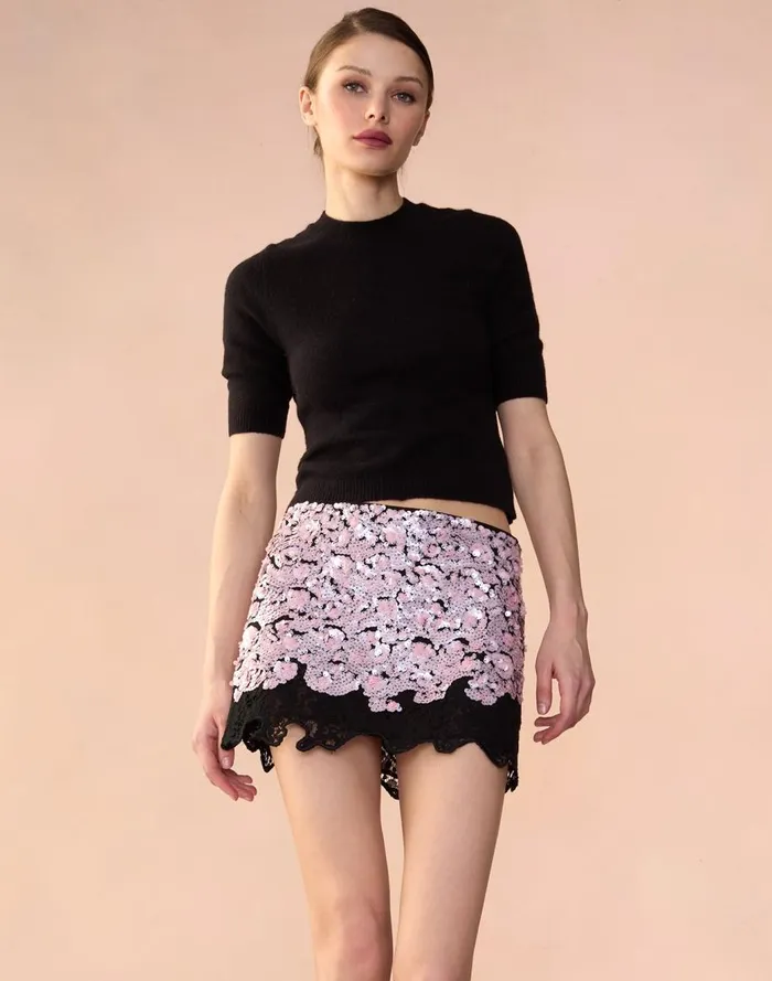Bottoms Women Cynthia Rowley The Cosmo Sequin Skirt