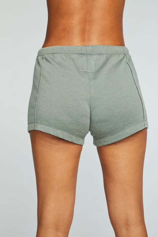 Bottoms Womens Chaser Brand Vintage Fleece Raw Edge Panel Shorts
