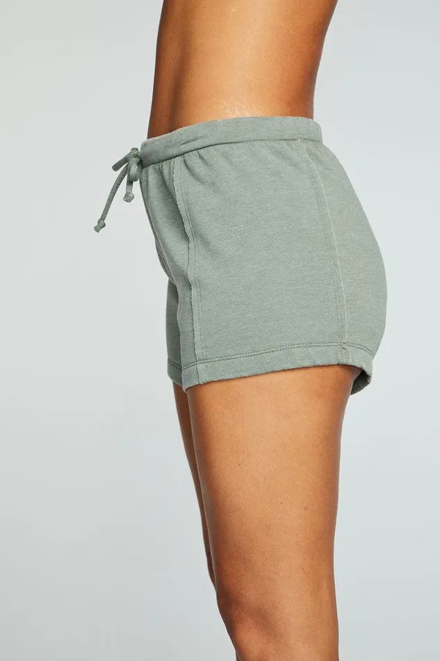 Bottoms Womens Chaser Brand Vintage Fleece Raw Edge Panel Shorts