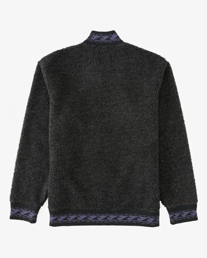 Boundary Bunyip MockNeck Sweatshirt Black Heather Men Billabong Hoodies and Fleece