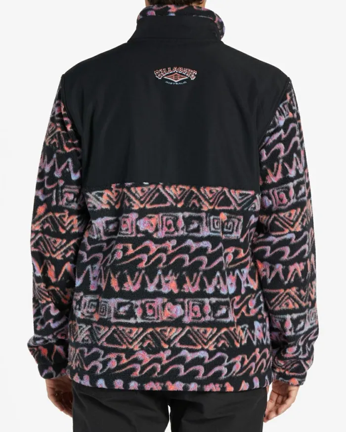 Boundary ReIssue MockNeck Sweatshirt Black Men Billabong Hoodies and Fleece