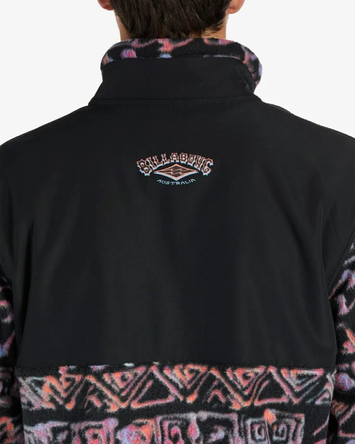 Boundary ReIssue MockNeck Sweatshirt Black Men Billabong Hoodies and Fleece